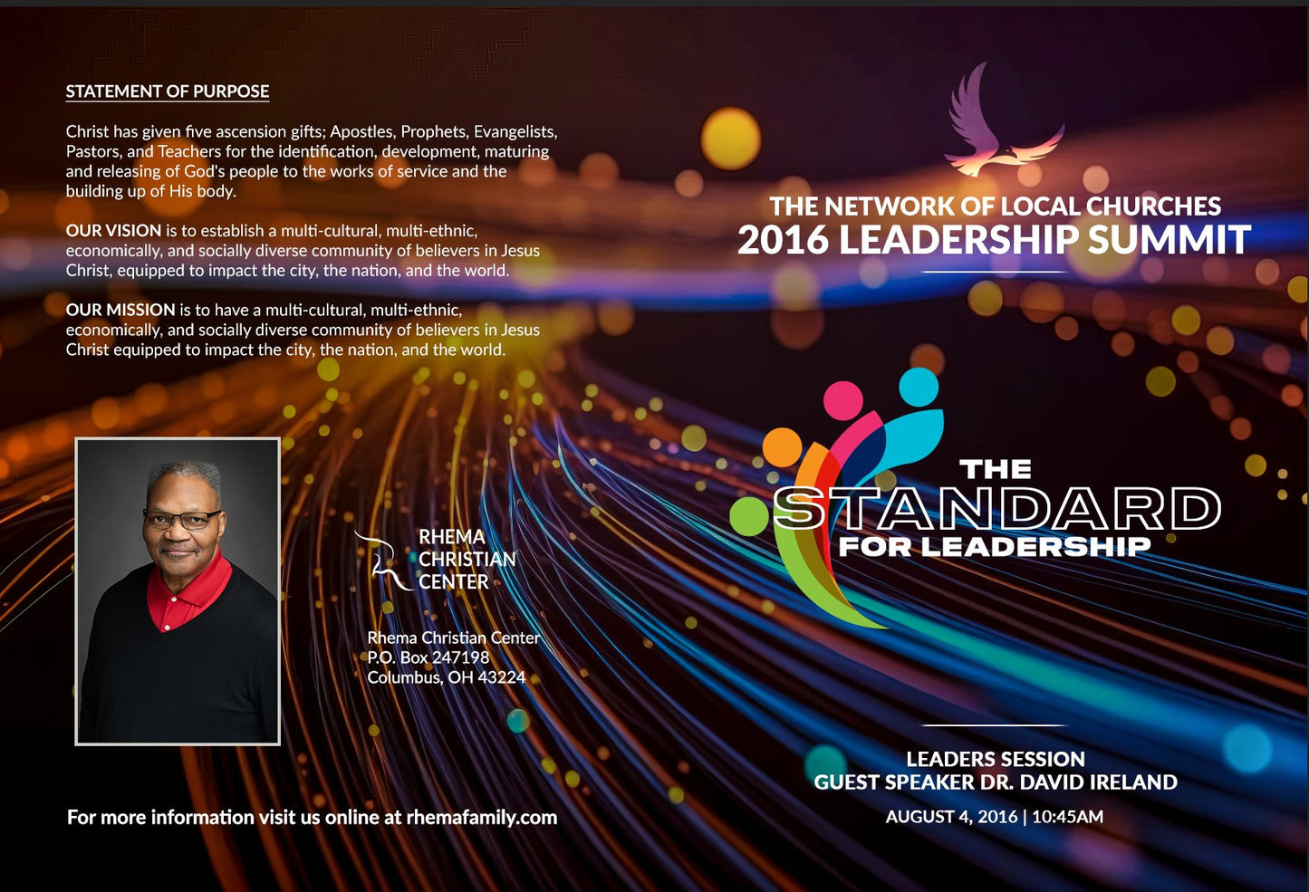 NLC 2016 Leadership Summit: The Standard For Leadership (DVD)