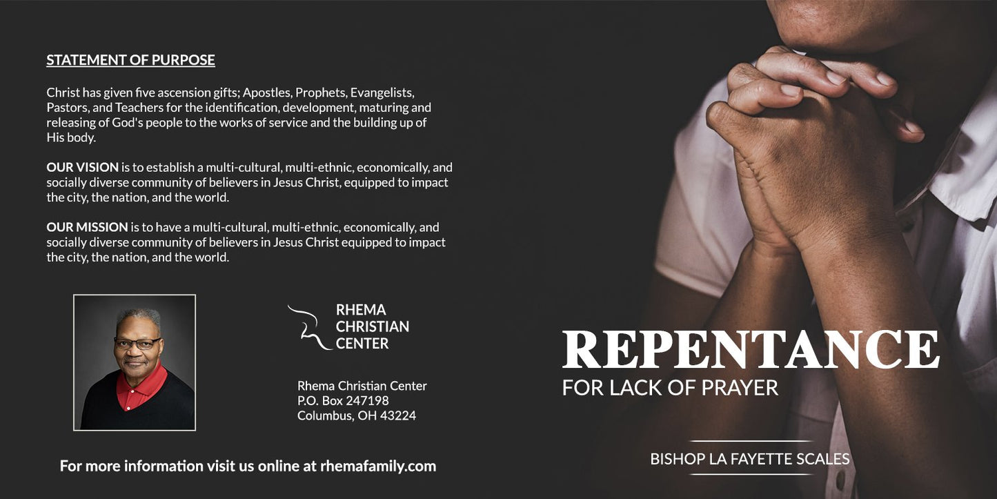 Repentance For Lack Of Prayer (CD)